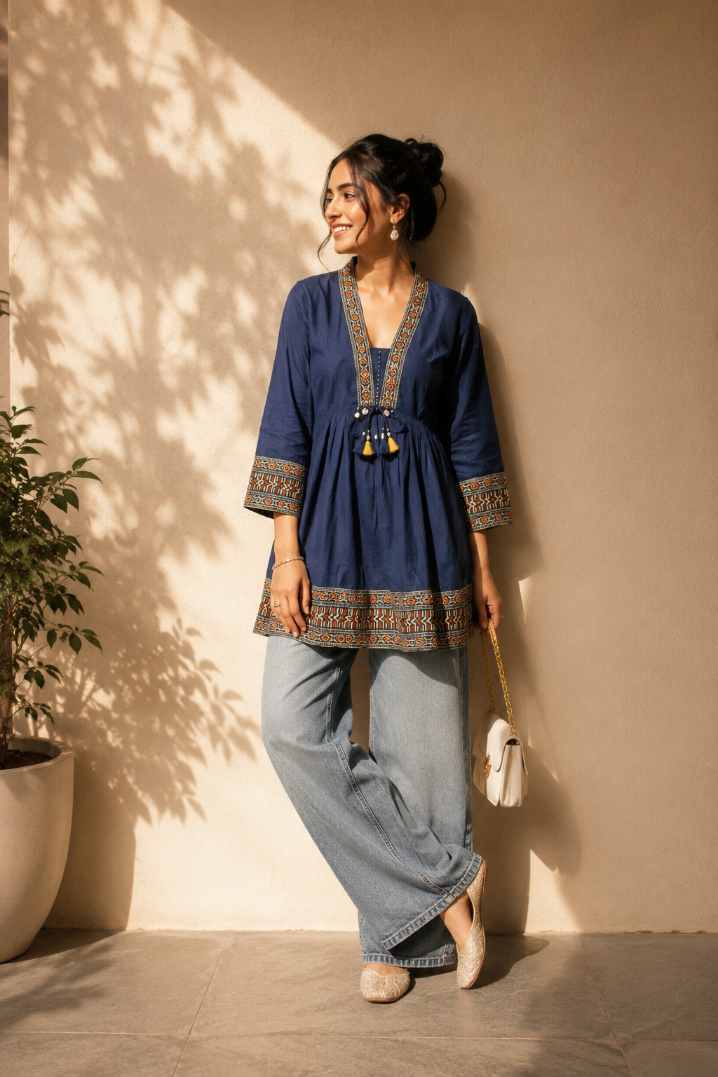 Navy Nomad Kurti