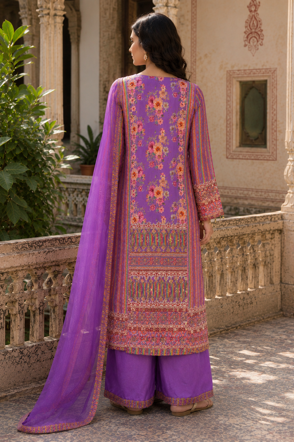Royal Amethyst Bloom Kurti