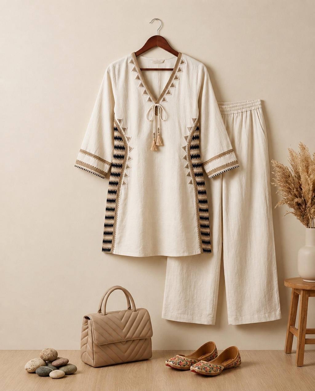 Boho Luxe Ivory Co-Ord Set