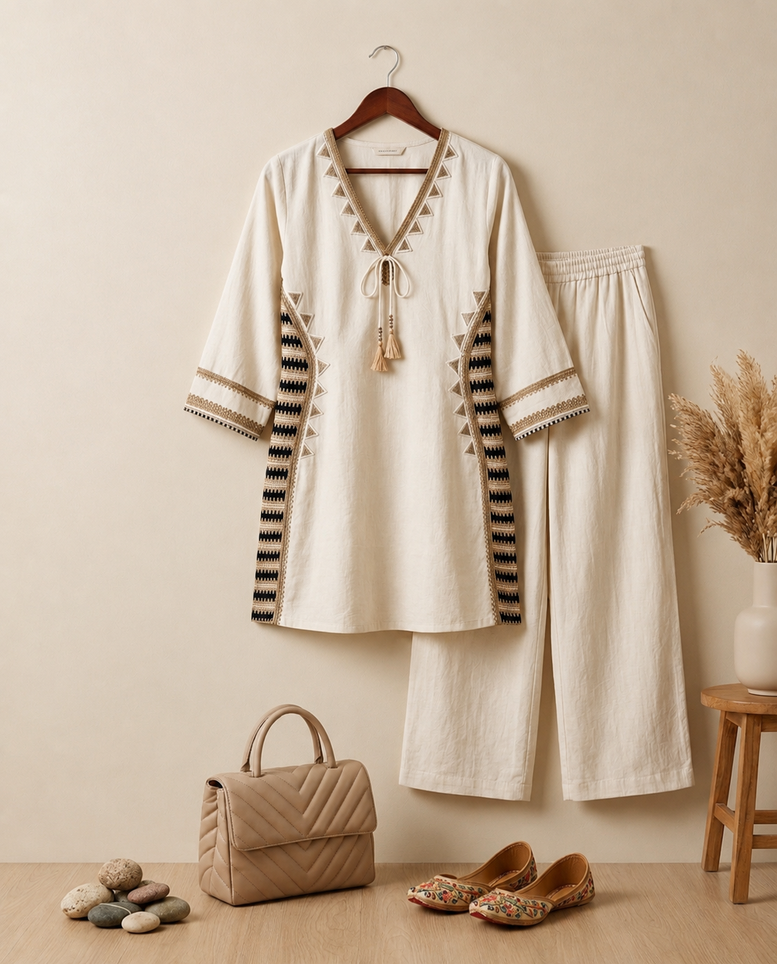Boho Luxe Ivory Co-Ord Set