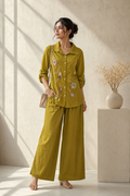 Mustard Floral Premium Co-Ord Set