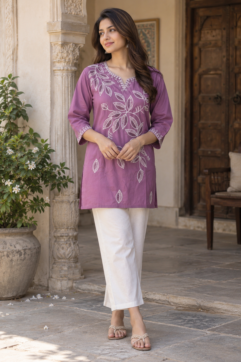 Embroidered Short Kurti