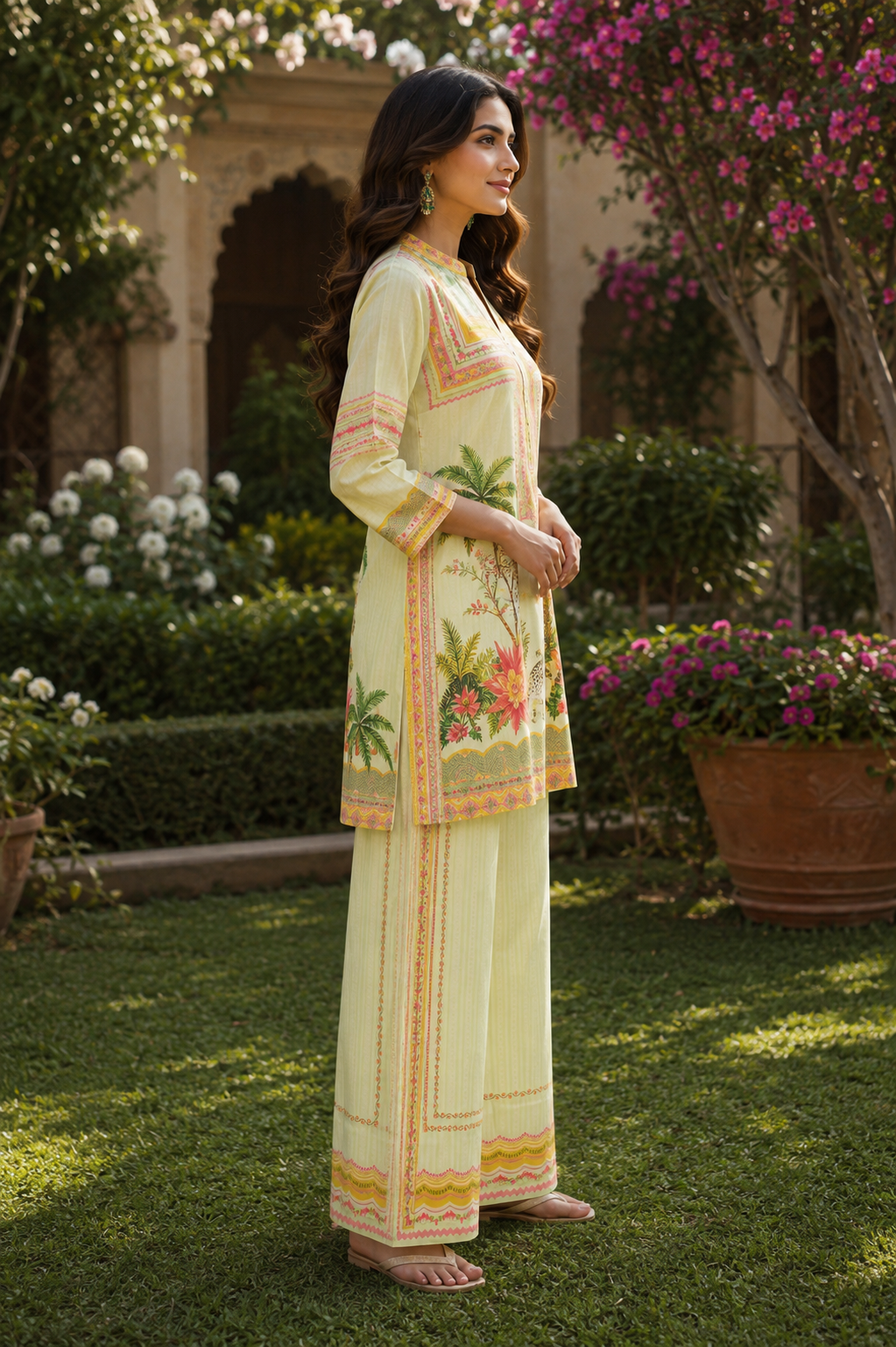 Lime N Petals Bloom Co-Ord Set