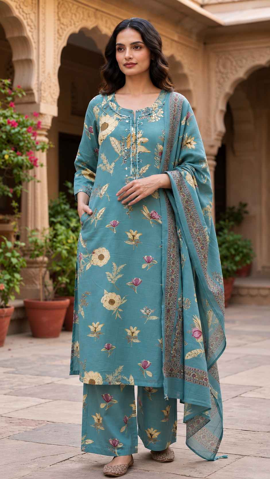 Ruhani Neelrang Heritage Set