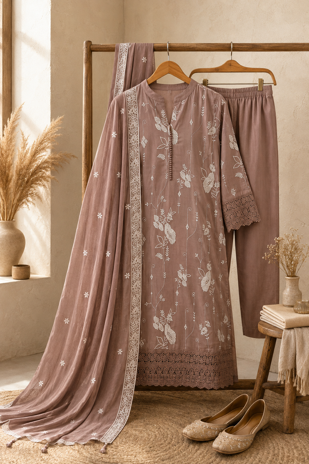 Gulnaar Floral Embroidery Kurti