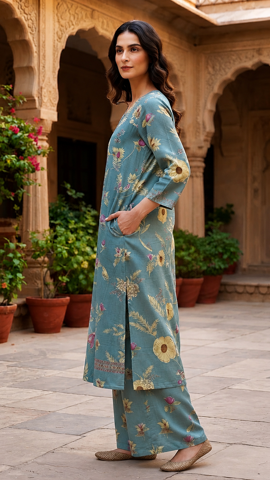 Ruhani Neelrang Heritage Set