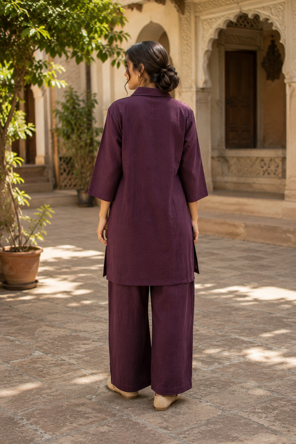 Ira Thread Embroidery Co-Ord Set