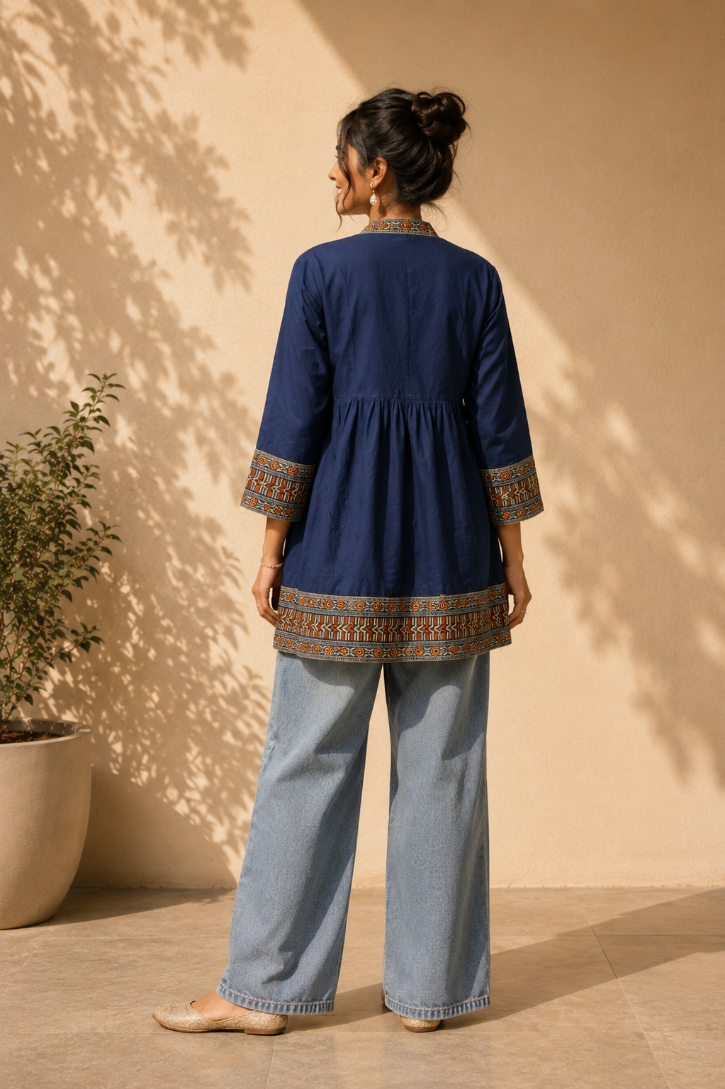 Navy Nomad Kurti