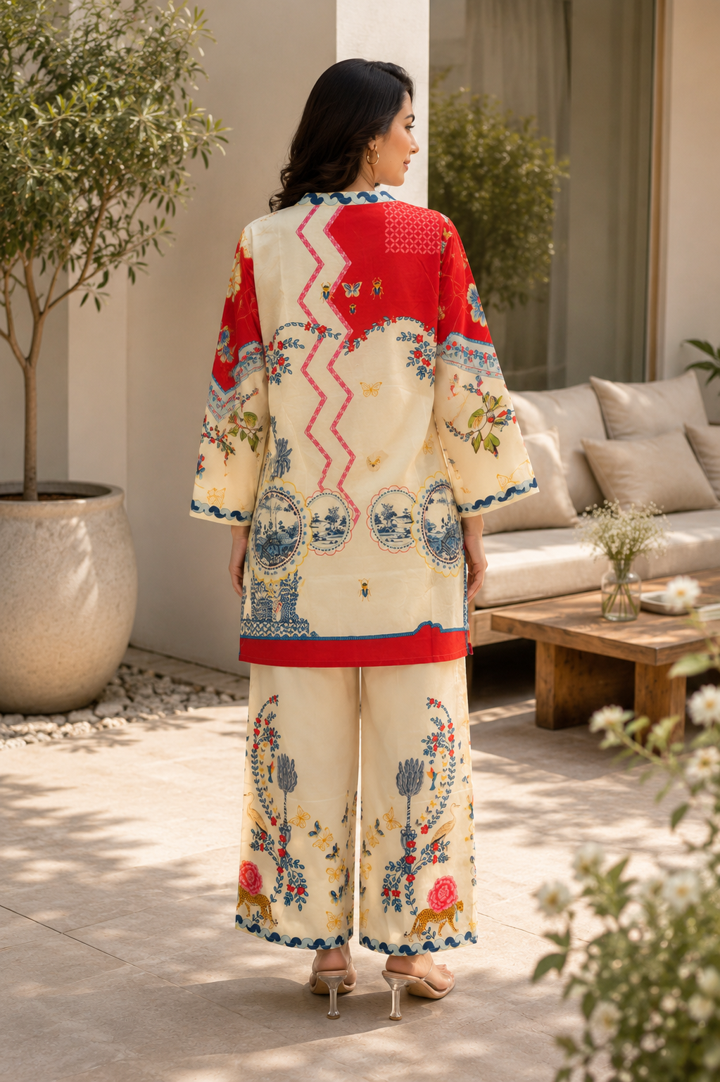 Indie Bloom Gul Co-Ord Set
