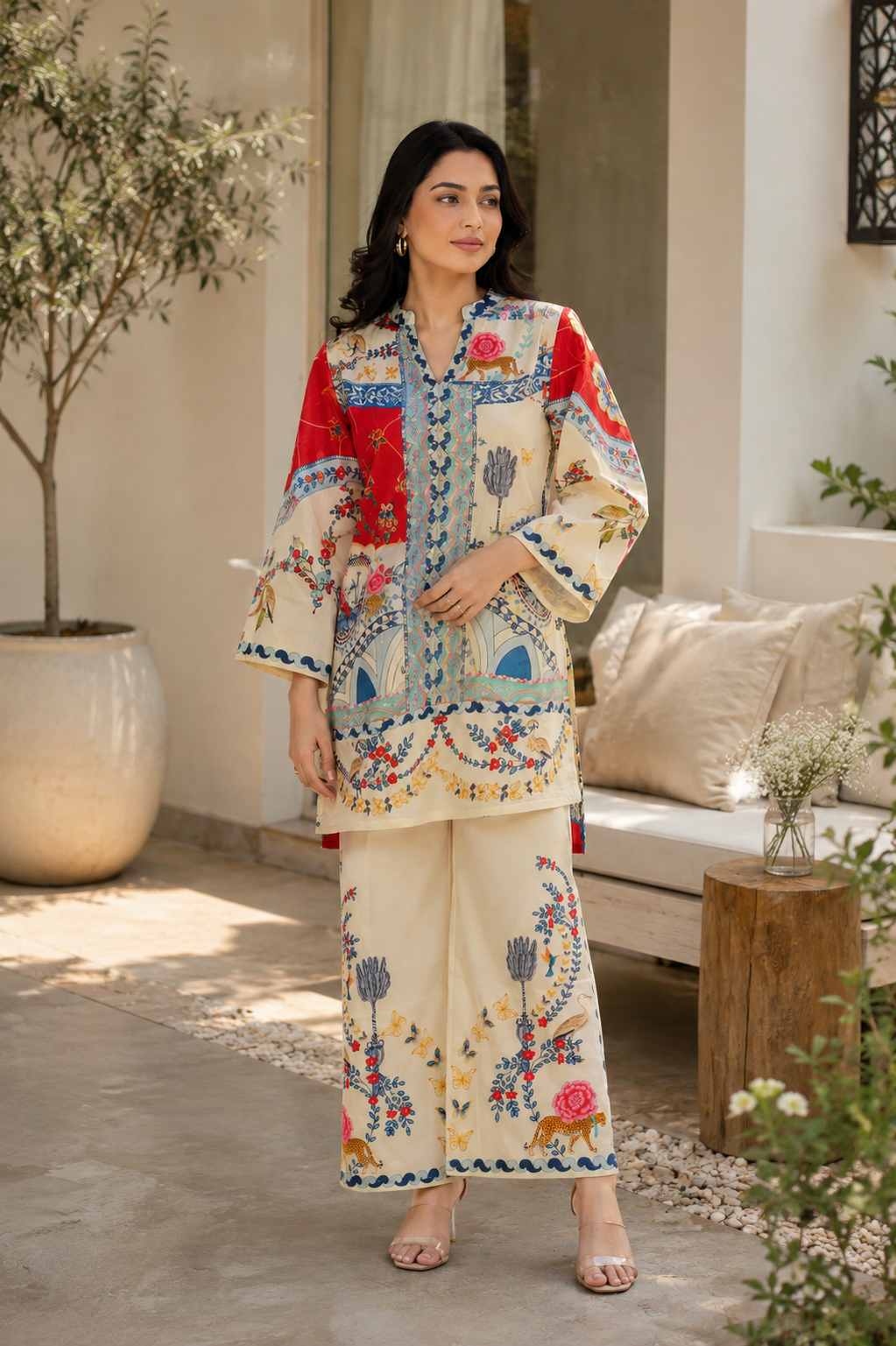 Indie Bloom Gul Co-Ord Set