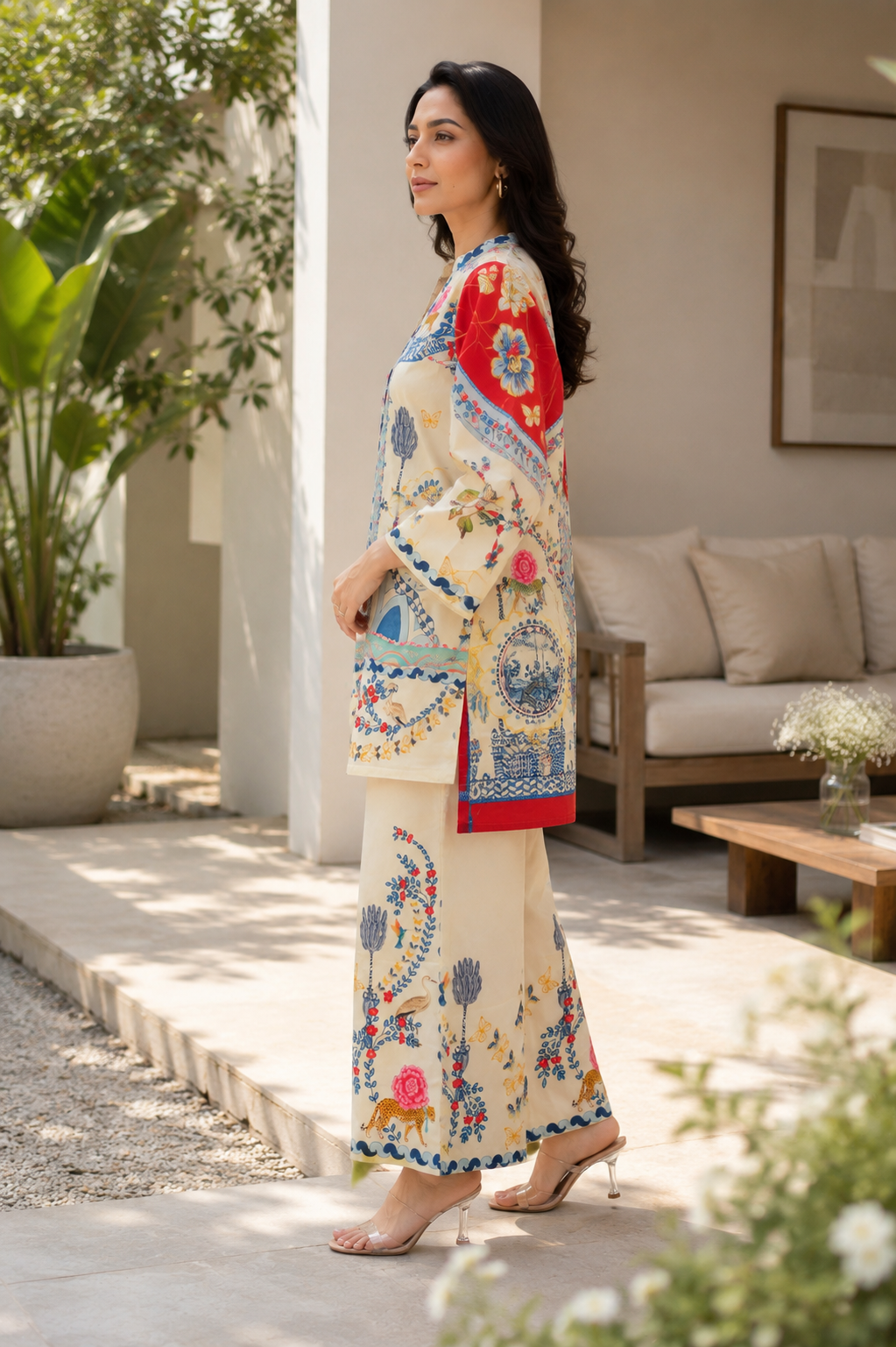 Indie Bloom Gul Co-Ord Set
