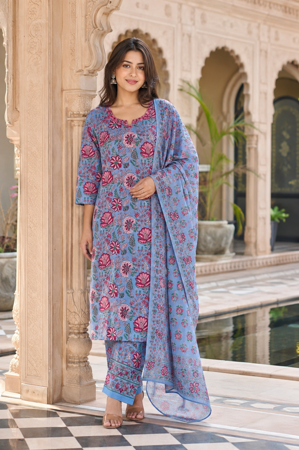 Rajwada Phoolkari Printed Set