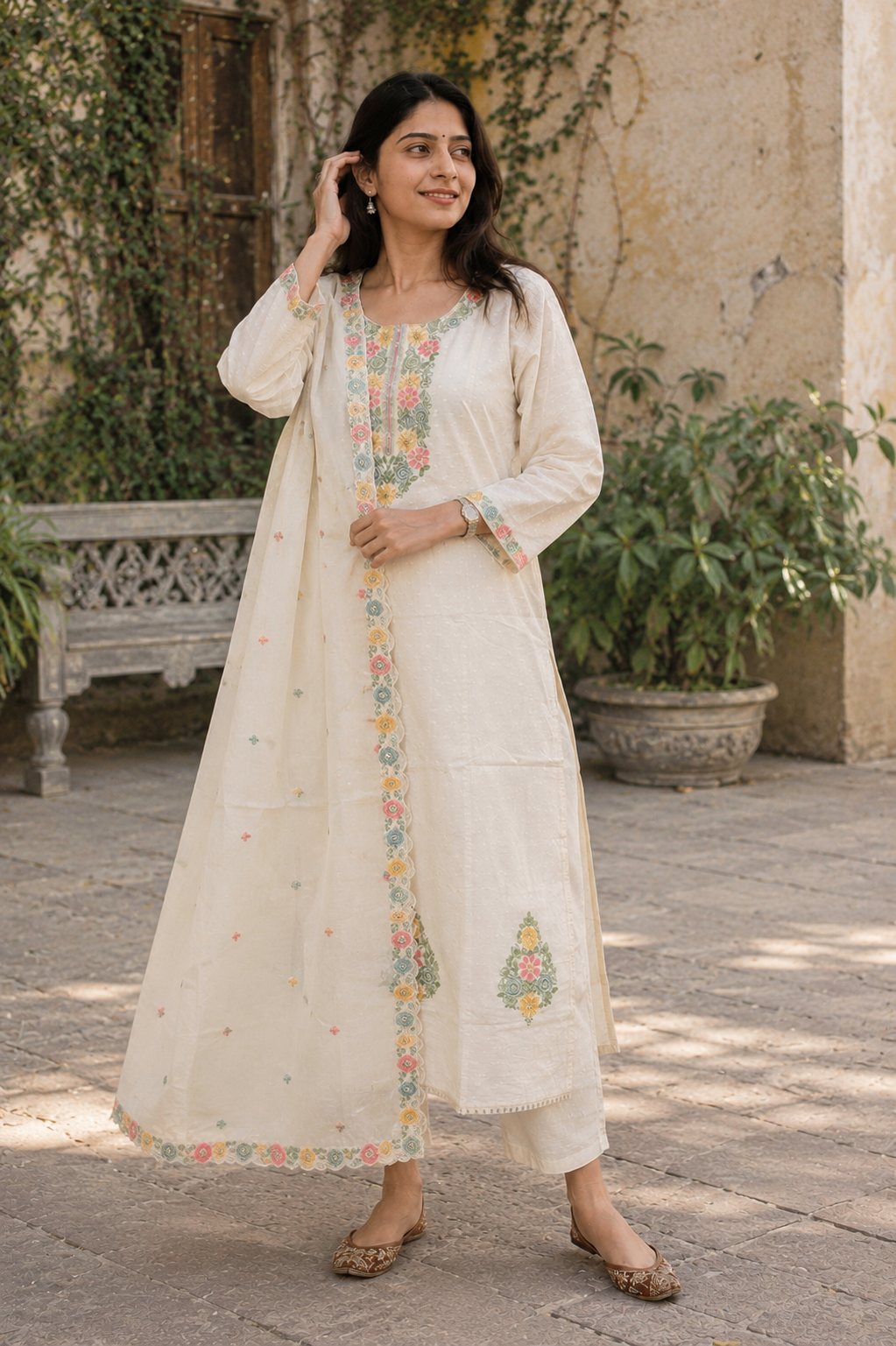 Mihira Hand Embroidery Premium Kurti