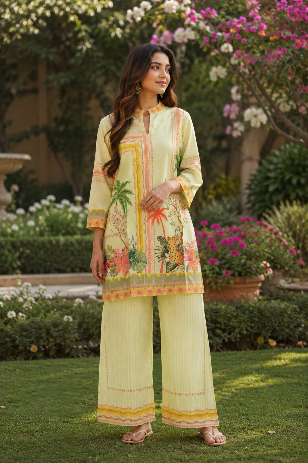 Lime N Petals Bloom Co-Ord Set