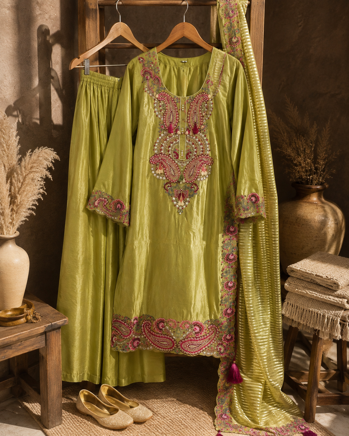 Sage Paisley Edit Set