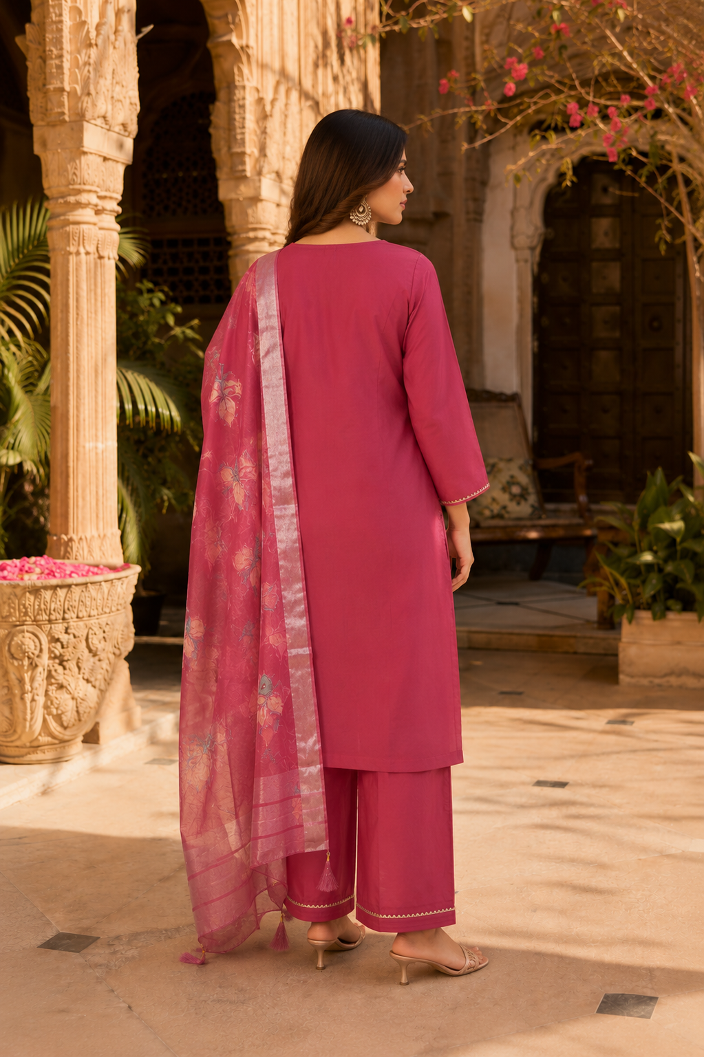 Cherry Mush Kurti Set