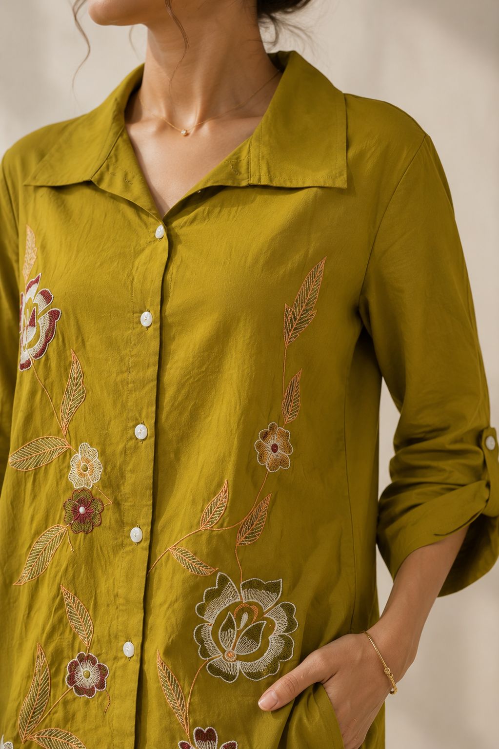 Mustard Floral Premium Co-Ord Set