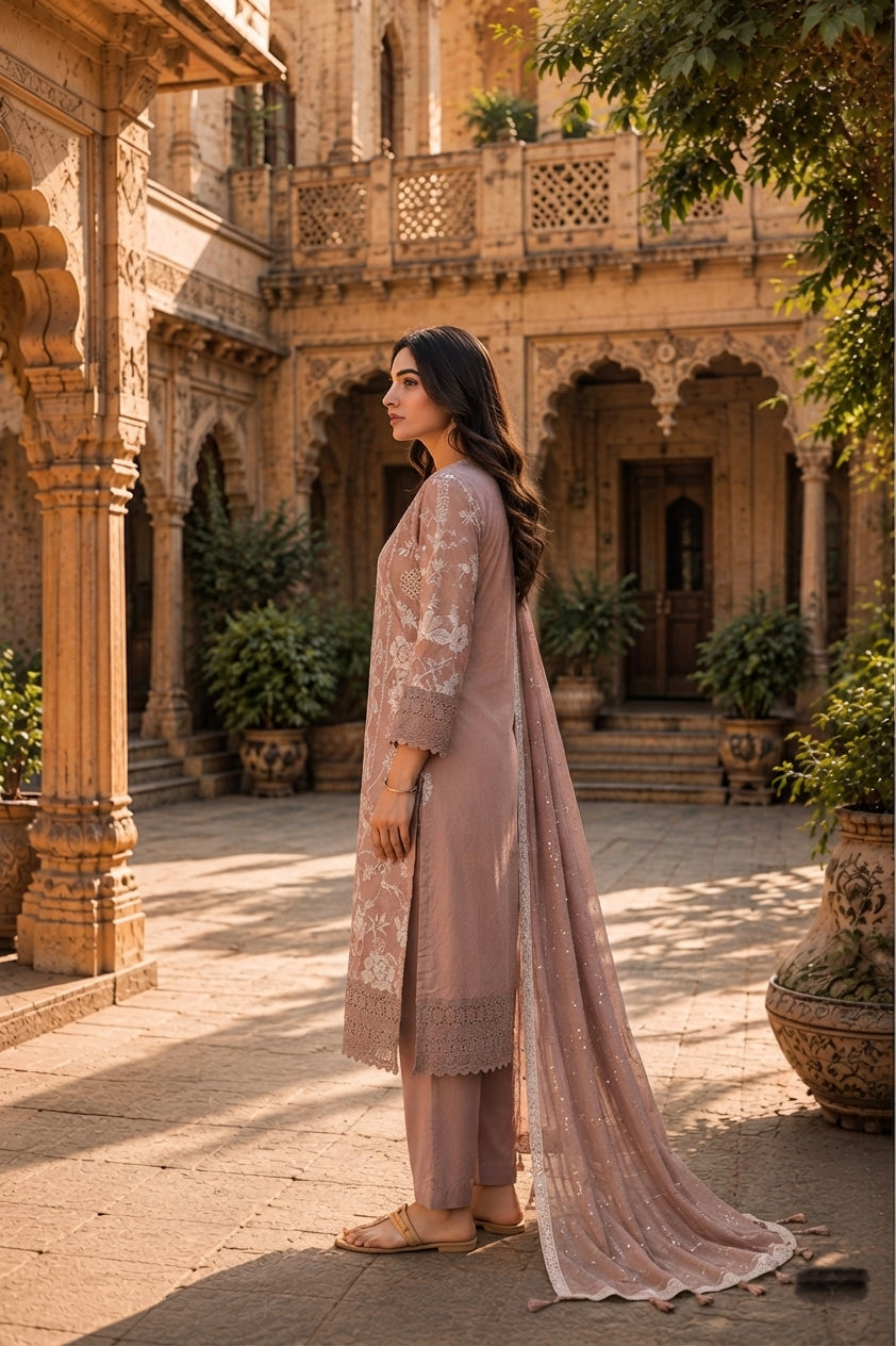 Gulnaar Floral Embroidery Kurti