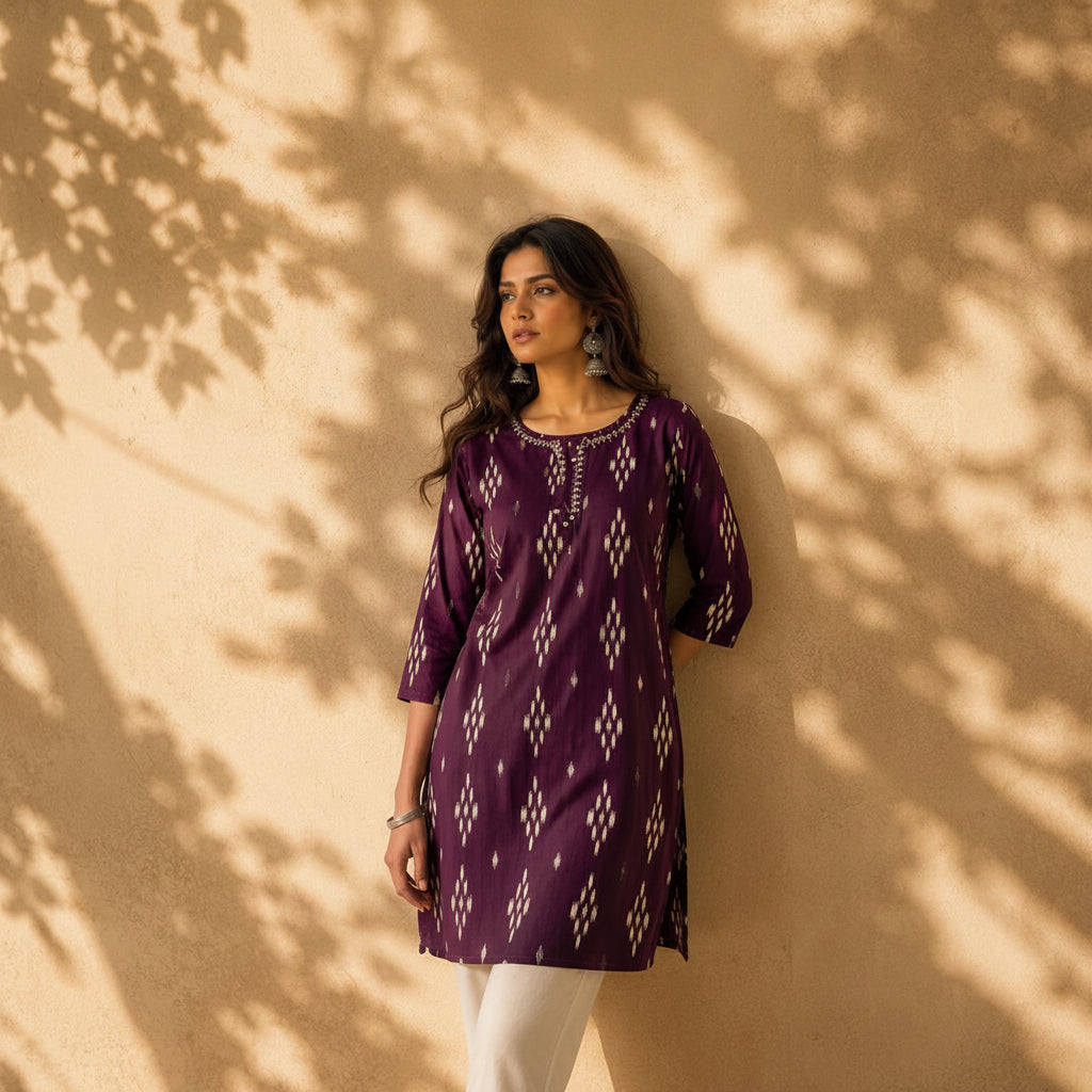 SAUMYA MAL COTTON KURTI